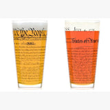 Const. & Dec. - American Heritage - Pint Glasses - Set of 2