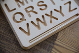 Wooden Uppercase Alphabet Tracing Boards w/ Stylus