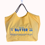 Embroidered Yellow Butter Tote Bag