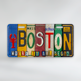 Boston Vintage License Plate Full Size