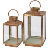Old World Metal Lantern Set