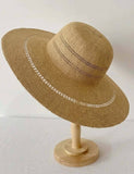 Trendy Wide Brim Foldable Floppy Straw Hat 8BK6HAT03: Khaki
