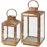 Old World Metal Lantern Set