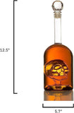 Skull Decanter Long Neck Spooky