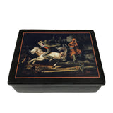 Headless Horseman Black Solid Soapstone Box, 4”