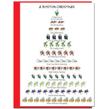 12 Days of Christmas Card - Boston Christmas Holiday Card