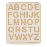 Wooden Uppercase Alphabet Tracing Boards w/ Stylus