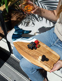 Resin Whale Charcuterie Board With Ocean Waves