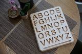 Wooden Uppercase Alphabet Tracing Boards w/ Stylus