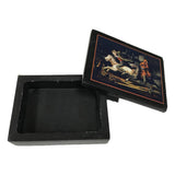 Headless Horseman Black Solid Soapstone Box, 4”