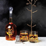 Skull Decanter Long Neck Spooky