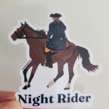 Paul Revere Night Rider Vinyl Sticker