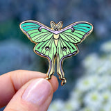 Luna Moth Enamel Pin