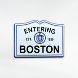 Entering Boston Road Sign Magnet
