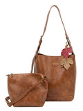 Liza Brown two in one bucket bag by Liz Soto