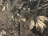 Falling Leaves Black Scarf
