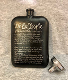 Etched Matte Black Flask