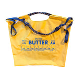 Embroidered Yellow Butter Tote Bag