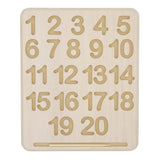 Wooden Numbers Tracing Boards w/ Stylus