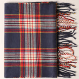Cashmere Feel Plaid Pattern Scarf - Multiple-Pattern Print: ATW21001-CAMEL / ONE SIZE