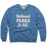 National Parks for All Unisex Sweatshirt: Elemental Blue / M