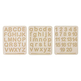 Wooden Uppercase Alphabet Tracing Boards w/ Stylus
