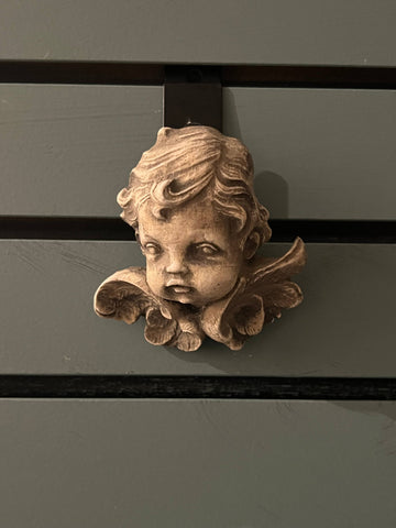 Winged Cherub Wall Plaque