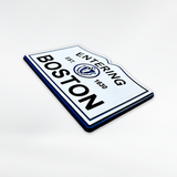 Entering Boston Road Sign Magnet