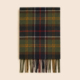 Classic Plaid Winter Scarf with Fringes: ATW19002- PINK / One Size