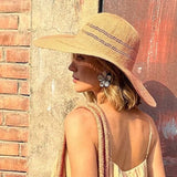 Trendy Wide Brim Foldable Floppy Straw Hat 8BK6HAT03: Khaki