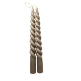Twisted Taper Candles, 2/bag, 12 bags per carton: 19 Wine Red