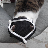 Black Tricorn cat hat Pirate cat costume Catlover gift