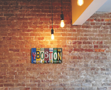 Boston Vintage License Plate Full Size