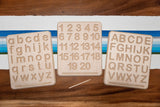 Wooden Uppercase Alphabet Tracing Boards w/ Stylus