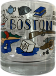 Boston Collage Souvenir Rocks Glass