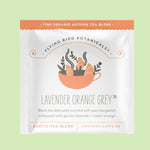 Lavender Orange Grey  Single teabag