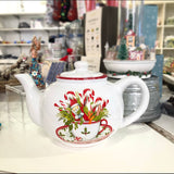 Christmas Teacup Teapot