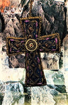 Blue & Purple Cross Ornament