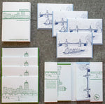 Boston Letterpress Library Note Card Set