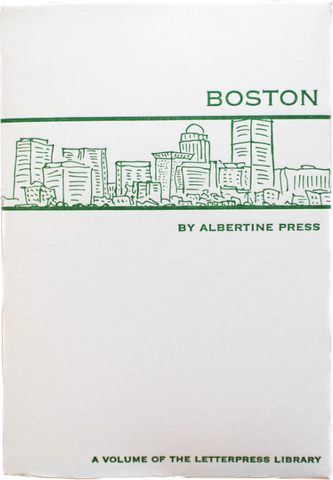Boston Letterpress Library Note Card Set