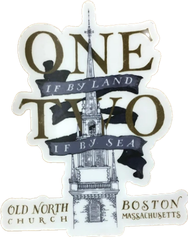 One if By Land Sticker