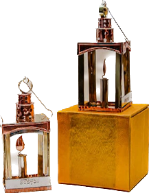 Copper and Brass Lantern Ornament
